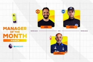 英超3月最佳教练候选:阿莫林、赫尔泽勒、努诺