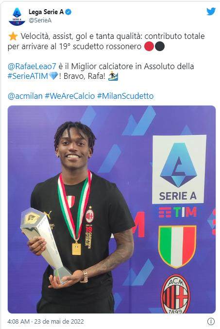 个人成年队首冠 当选意甲MVP 22岁莱昂前途无量！